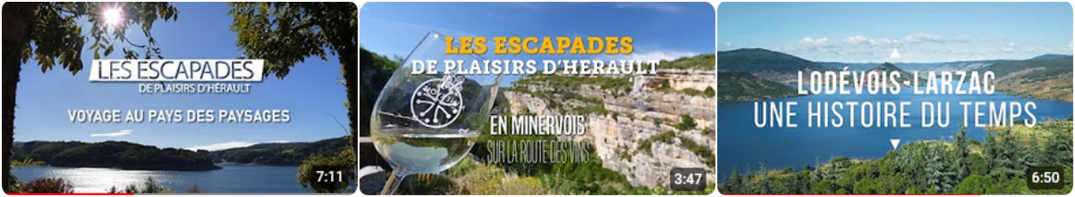 Vidéos Les escapades de Plaisirs d'Hérault