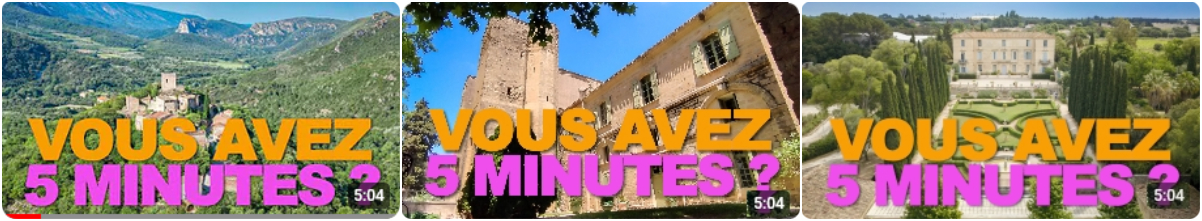 Vidéos Vous avez 5 minutes